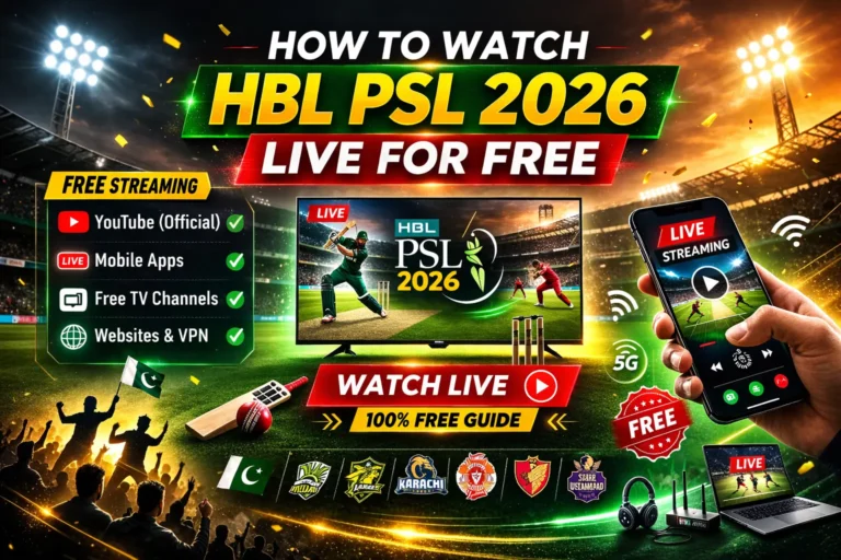 How to Watch HBL PSL 2026 Live For Free